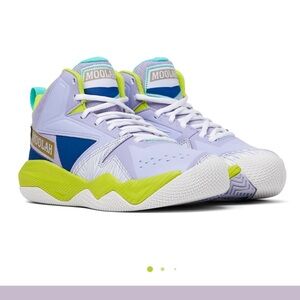 Kids' Lavender & Lime High-Top Sneakers